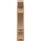 Ekena Millwork 6-in W x 22-in D x 30-in H Balboa Slat Rough Cedar Woodgrain TimberThane Outlooker, Primed Tan OUTUR060X22X30BOA24RCPR - alternate 4